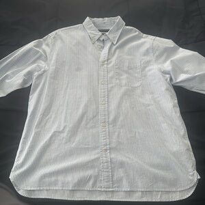 Banana Republic Light blue and white long sleeve